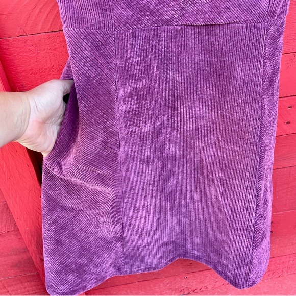 🟥 Kori corduroy spaghetti strap zip side mini dress - Picture 3 of 12